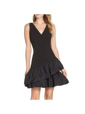 Vince Camuto Sheath Ruffle Scuba Crepe Dress 4